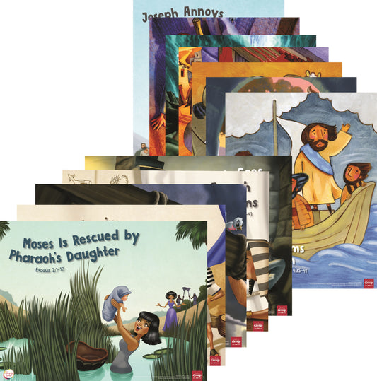 Simply Loved Bible Story Poster Pack (12 Posters)-Quarter 2