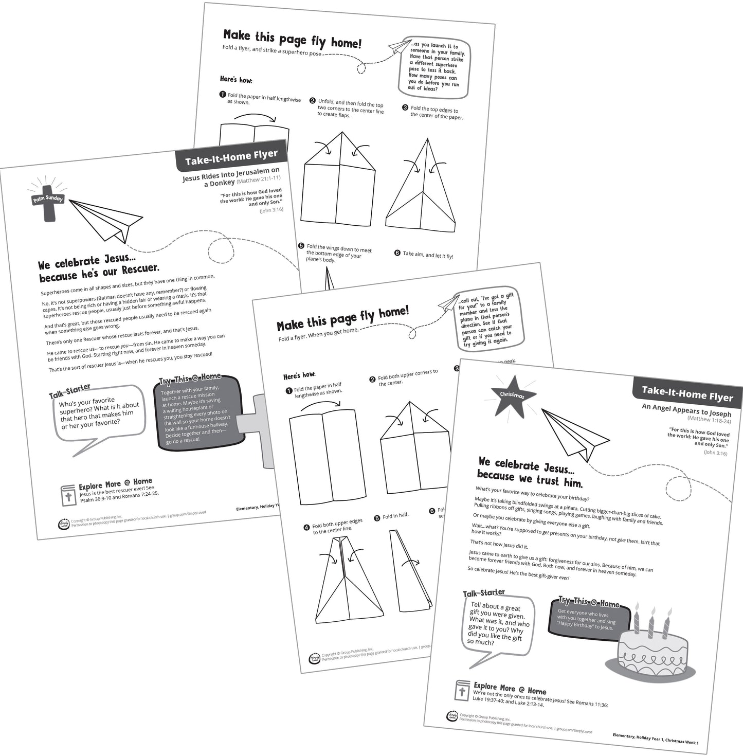 Simply Loved Holiday Elementary Take-It-Home Flyers-Year 1