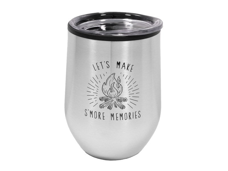 Mug Tumbler-Lets Make S'more Memories-Stainless (12 Oz)