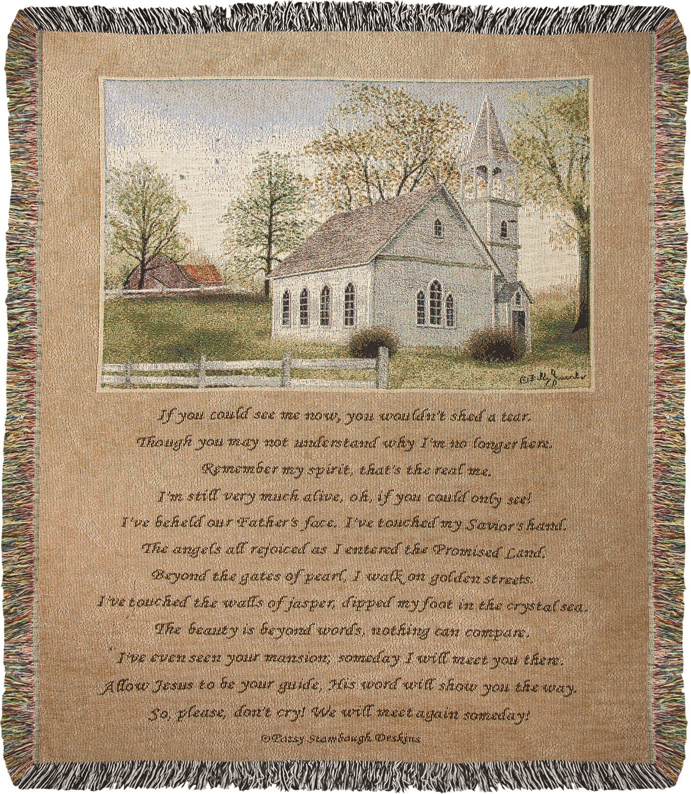 Throw-If You Could See Me Tapestry (50" x 60")