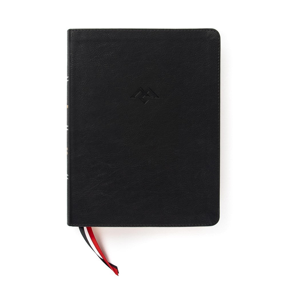 CSB Men Of Character Bible-Black Leathertouch