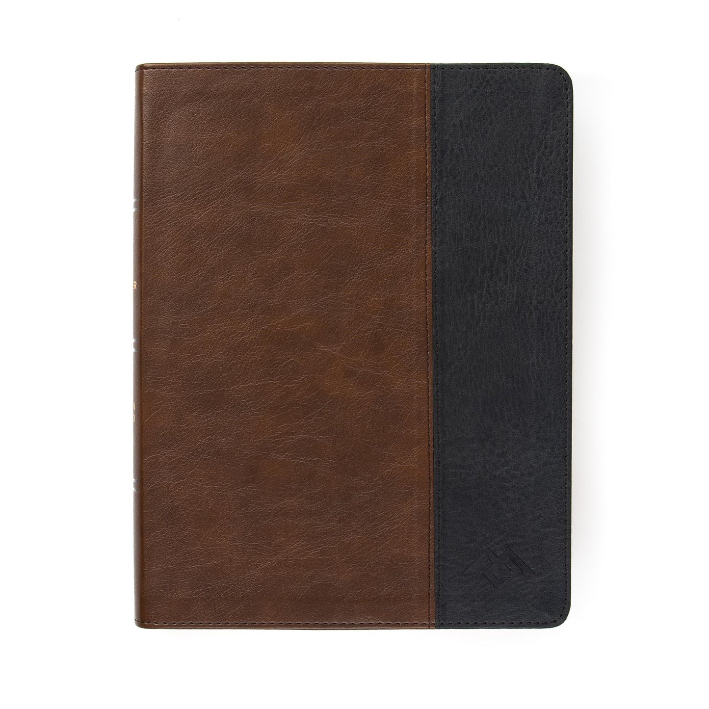 CSB Men Of Character Bible-Brown/Black LeatherTouch