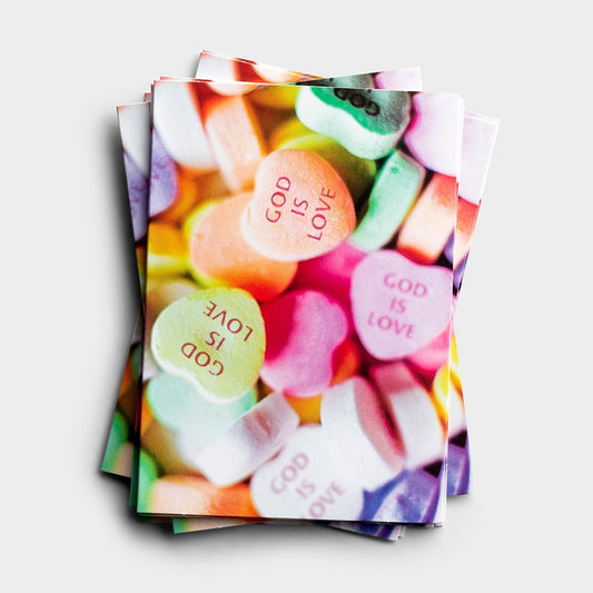 Note Card-Valentine-God Is Love (Box Of 25)