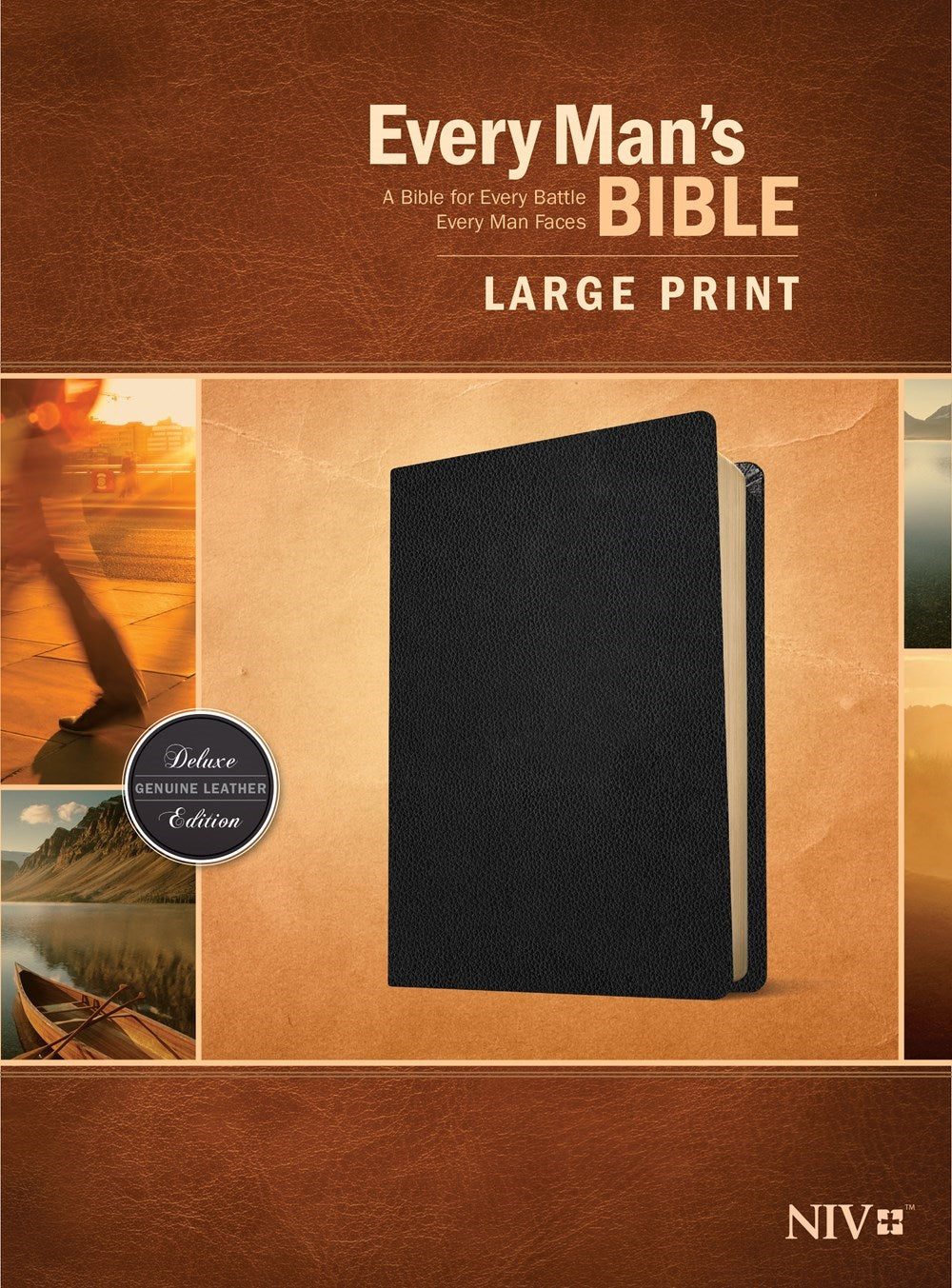 NIV Every Man's Bible/Large Print-Black Genuine Leather