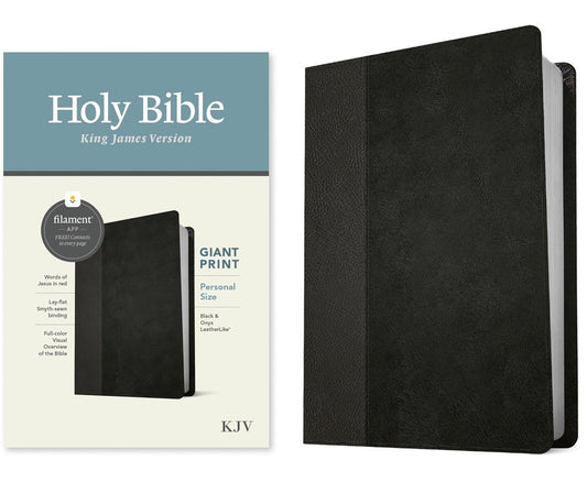 KJV Personal Size Giant Print Bible/Filament Enabled-Black LeatherLike