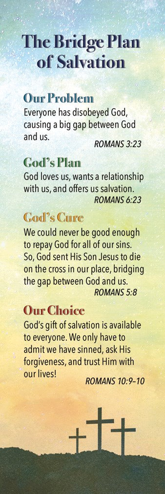 Bookmark-Plan Of Salvation (Romans 10:13) (Pack Of 25)