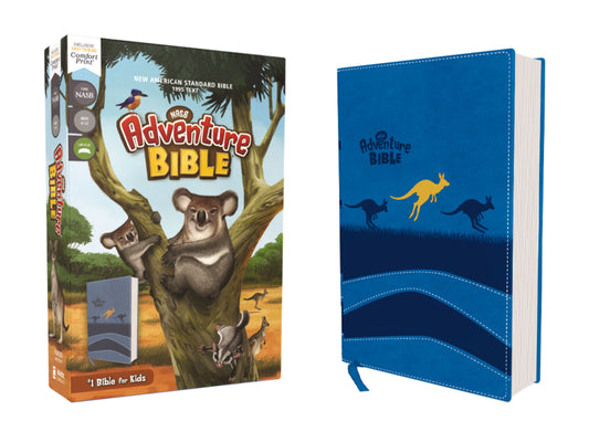 NASB Adventure Bible (Full Color) (Comfort Print)-Blue Leathersoft