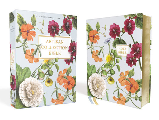 NIV Artisan Collection Bible (Comfort Print)-Blue Floral Leathersoft