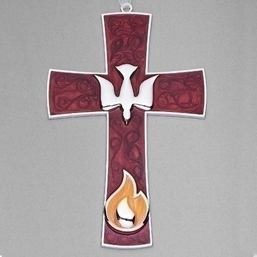 Wall Cross-Confirmation-Cross & Dove (7.5")