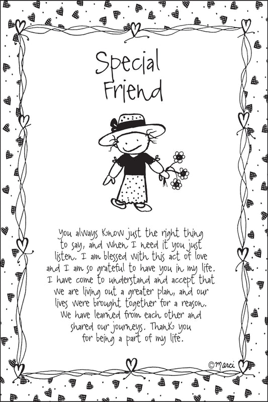 Plaque-Marci Art-Special Friend (6" x 9")