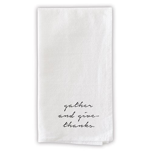Dinner Napkins-Gather And Give Thanks (20" SQ) (Set Of 4)