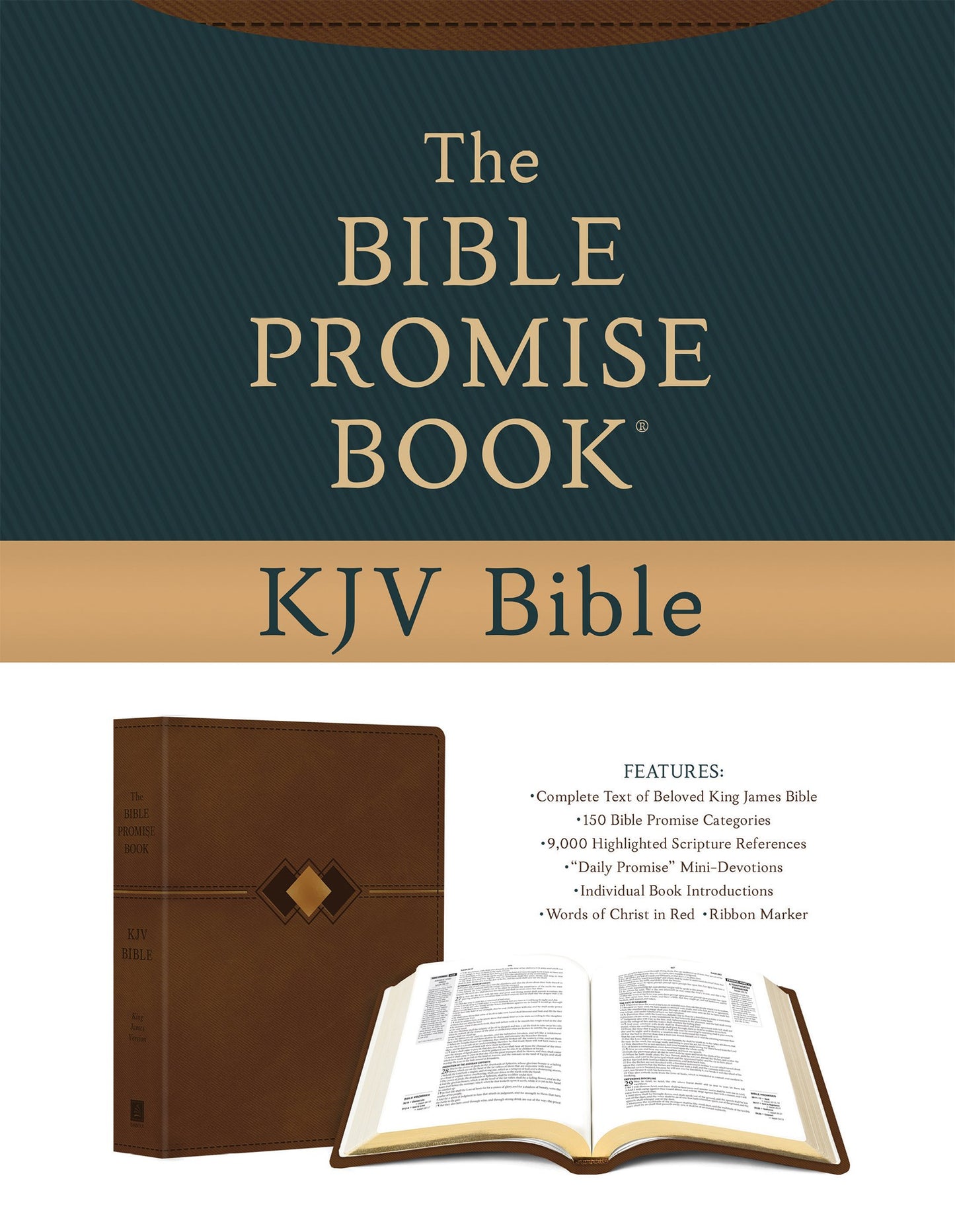 KJV The Bible Promise Book Bible-Hickory Diamond DiCarta Imitation Leather