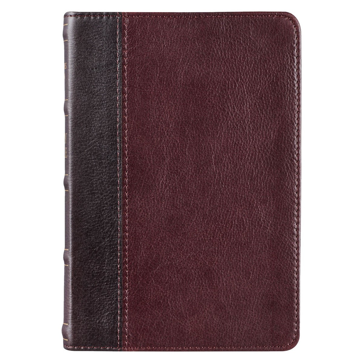 KJV Compact Bible-Merlot/Burgundy Genuine Leather
