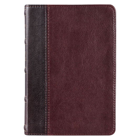 KJV Compact Bible-Merlot/Burgundy Genuine Leather