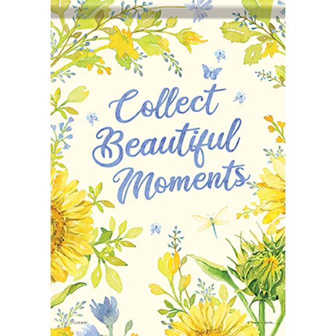 Flag-Garden-Durasoft-Collect Beautiful Moments (12.5" x 18")