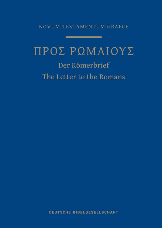 A Greek Scripture Journal For The Letter To The Romans