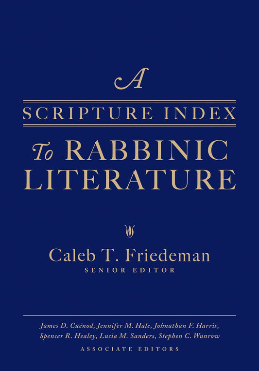 A Scripture Index To Rabbinic Literature