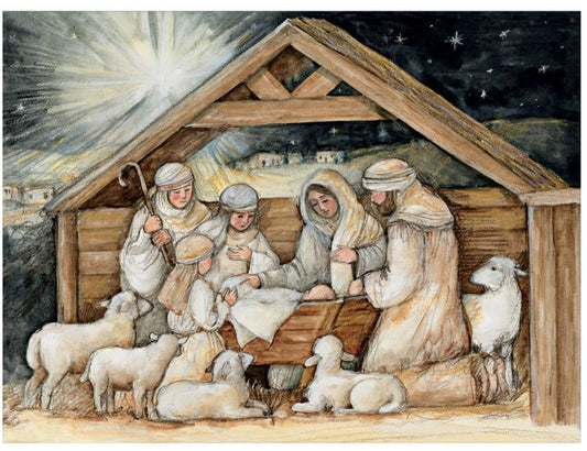 Card-Boxed-Nativity Hues (Box Of 12)