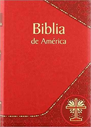 Span-LBDA Bible Of America (Biblia De America)-Burgundy Dura-Lux Imitation leather