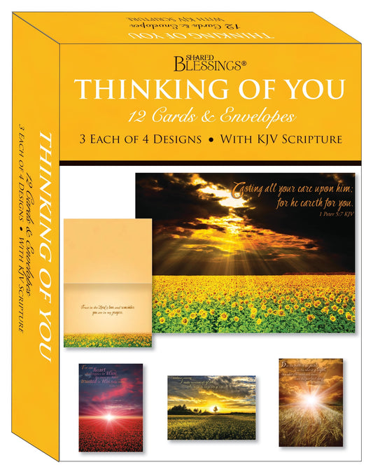 Card-Boxed-Shared Blessings-Thinking Of You Sunsets (Box Of 12)