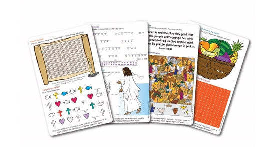 Bible Activity Cards-Reuseable Dry Erase (Set of 2) (5.5" x 8.5") (Pack Of 12)