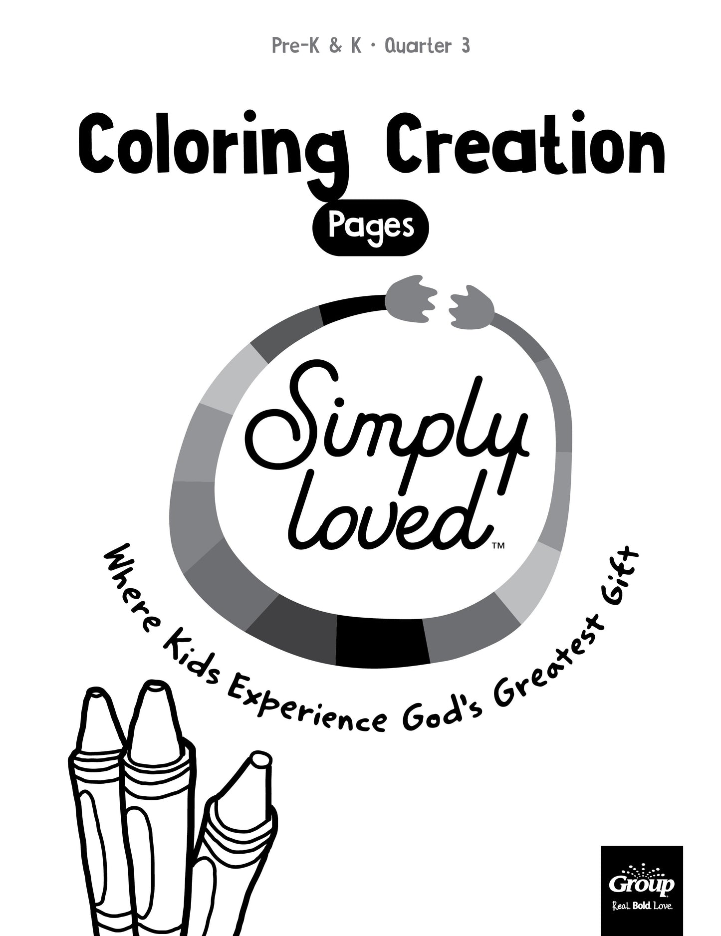 Simply Loved Pre-K & K Coloring Creations-Quarter 3