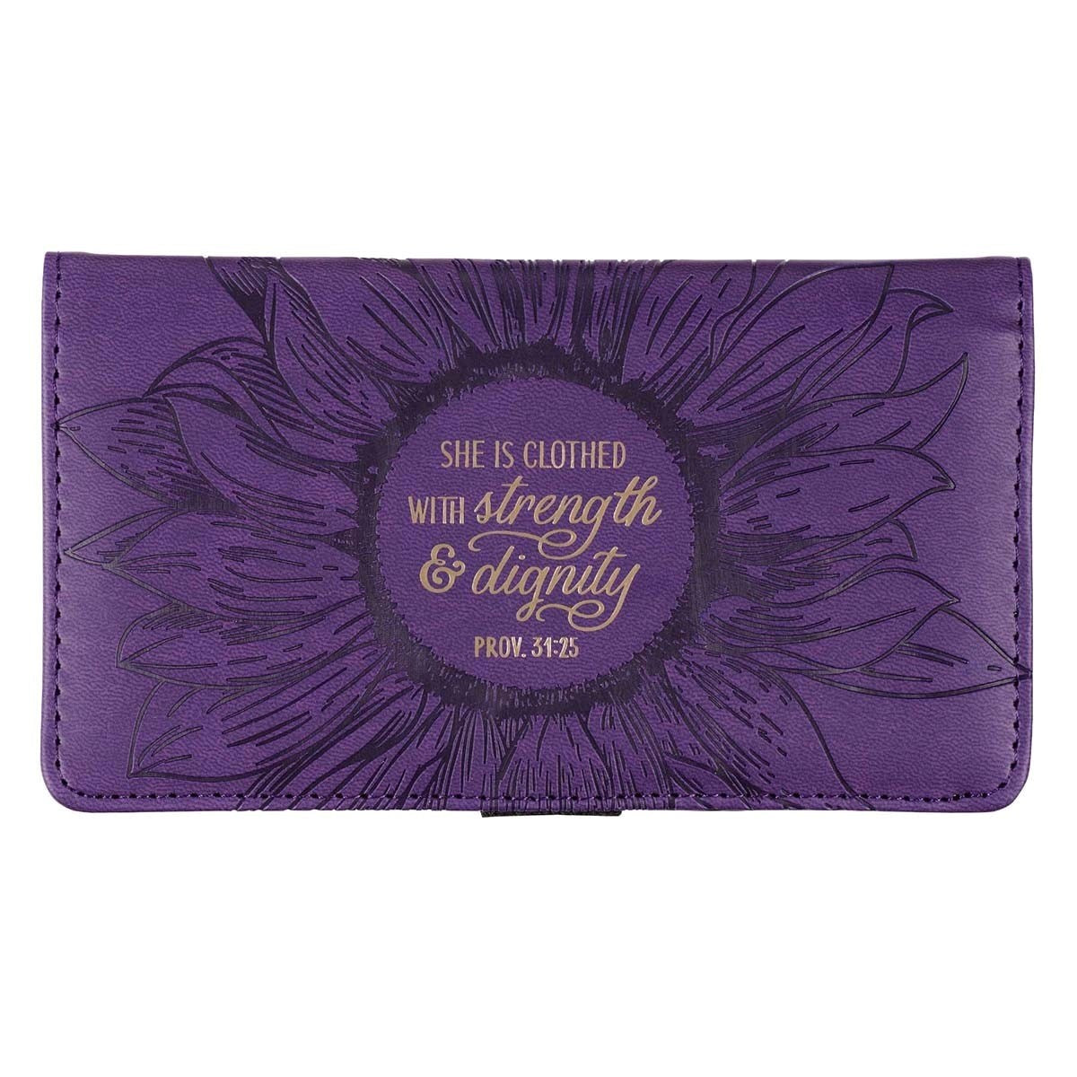 Checkbook/Wallet Strength & Dignity Purple Prov. 31:25