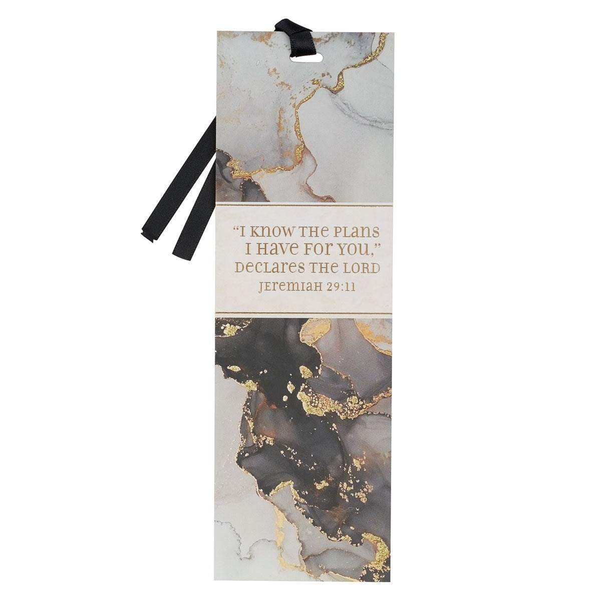 Bookmark-Gray Marble Jeremiah 29:11