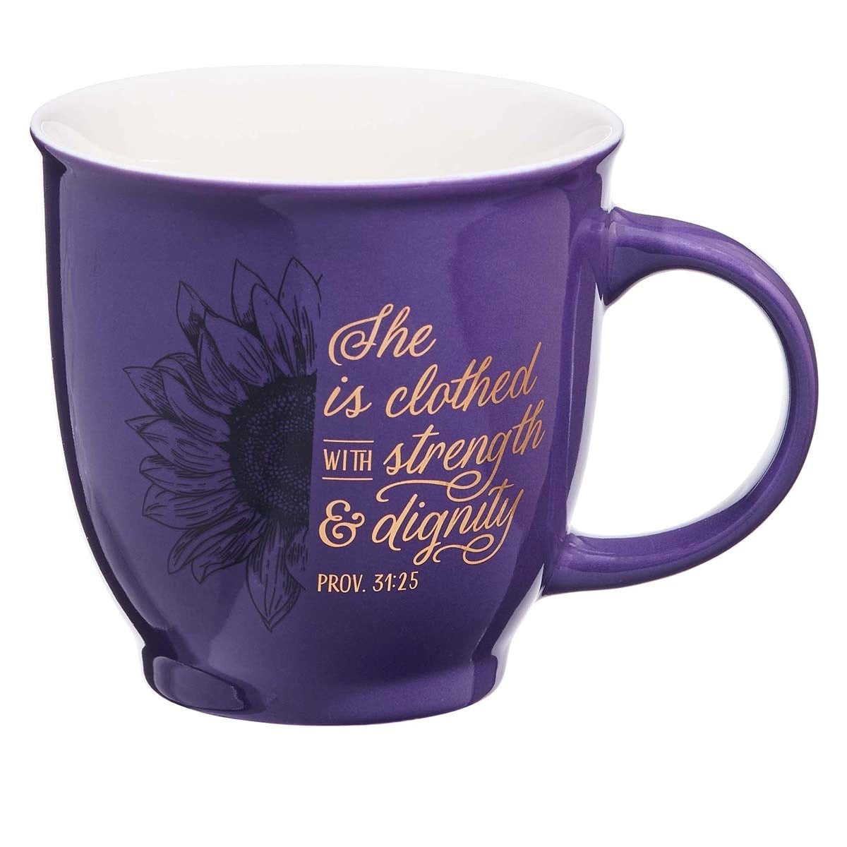 Ceramic Mug She is Clothed in Strength Prov. 31:25