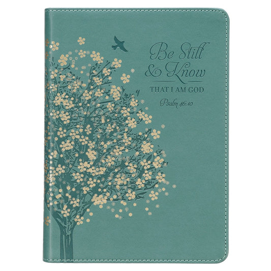 Journal-Classic LuxLeather-Be Still-Teal