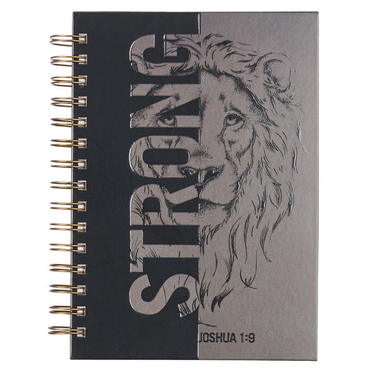 Journal-Wirebound-Be Strong Joshua 1:9-Large