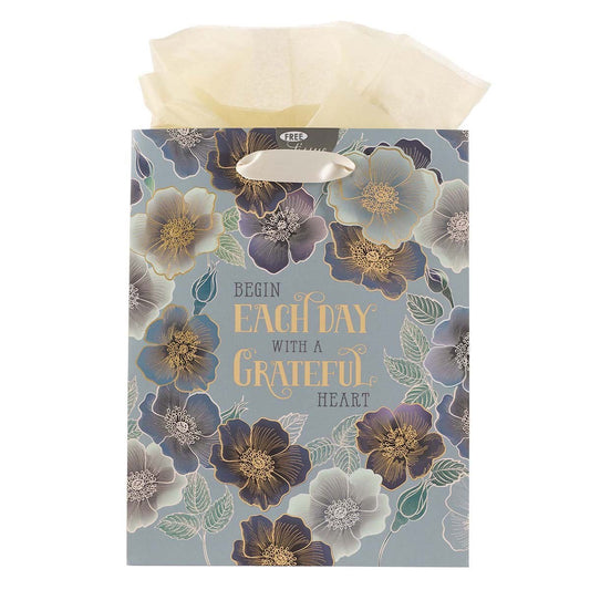 Gift Bag Medium Begin Each Day With A Grateful Heart
