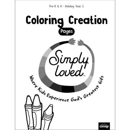 Simply Loved Holiday Pre-K & K Coloring Creations-Year 2