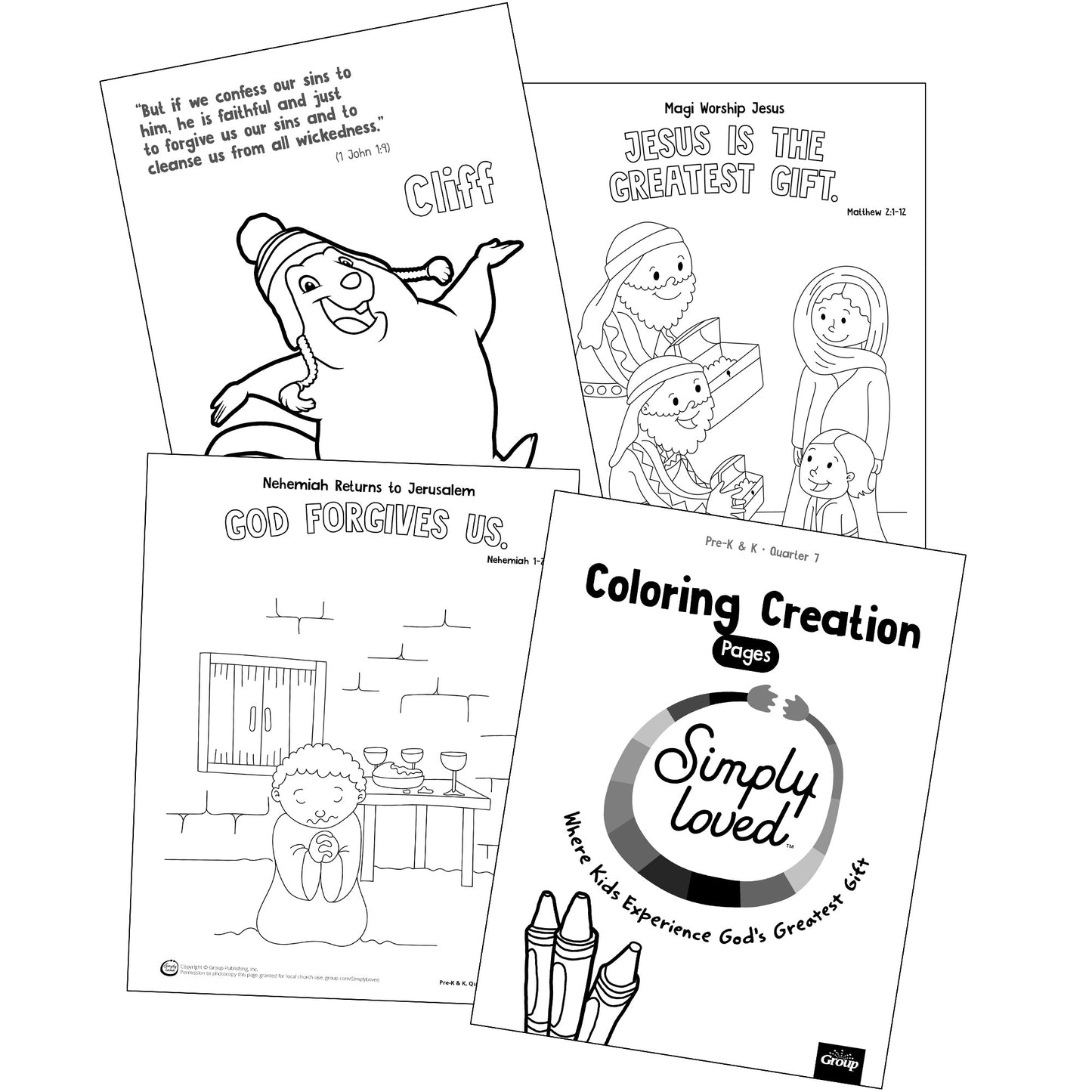 Simply Loved Pre-K & K Coloring Creations-Quarter 7