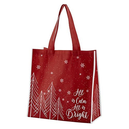 Tote Bag-Nylon-All Is Calm (13" Square/6" Gusset)