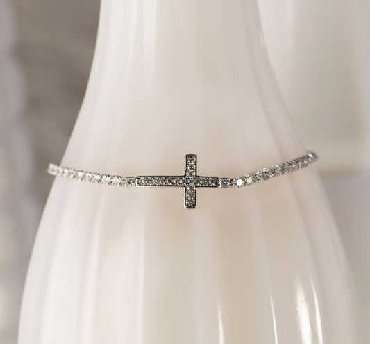 Bracelet-Cross (Silver)