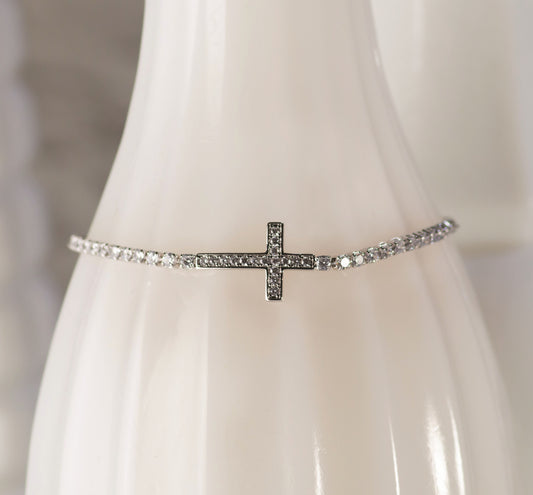 Bracelet-Cross (Silver)