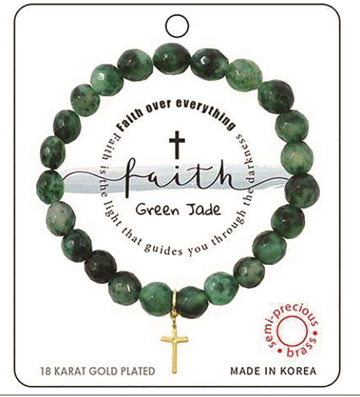 Bracelet-Faith Green Jade
