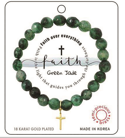 Bracelet-Faith Green Jade