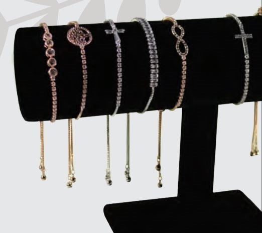 Sparkle Bangle Bracelet Assortment (8 Piece) Display Not Included