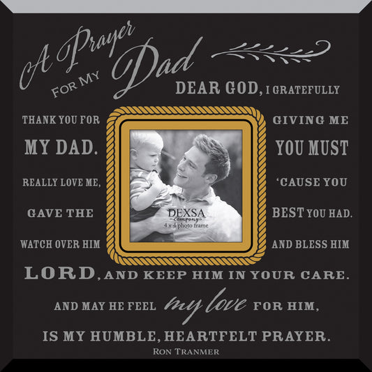 Glass Photo Frame-Prayer For My Dad (12 X 12)