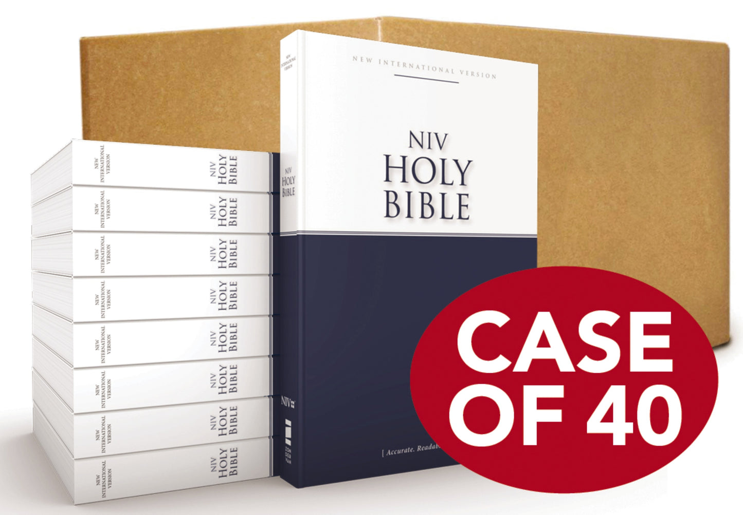 NIV Holy Bible  Economy Bible (Case Of 40)-Softcover