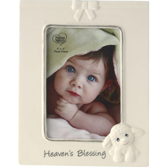 Photo Frame-Heaven's Blessing/Luffie Lamb (Holds 4 x 6 Photo)