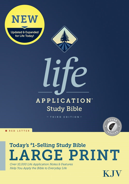 KJV Life Application Study Bible/Large Print (Third Edition)-RL-Hardcover Indexed