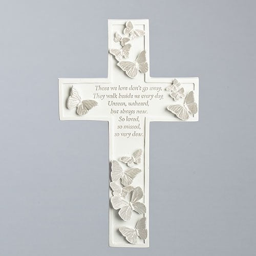 Wall Cross-Butterfly Memorial-Those We Love... (8")