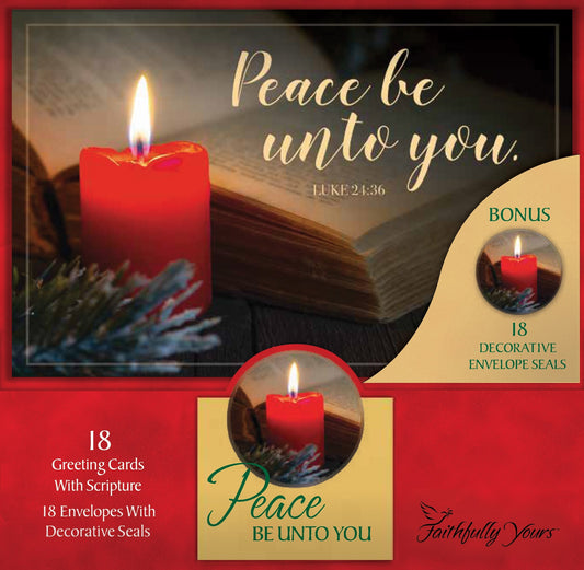 Card-Boxed-Peace Be Unto You w/Seals (Box Of 18)