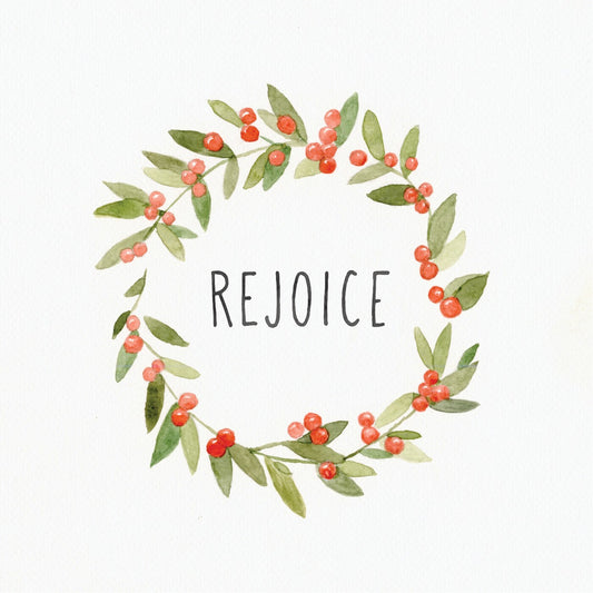 Boxed Cards: Pack of 6 - Christmas-Rejoice (Luke 1:46-47)