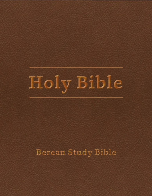 Berean Study Bible-Tan Leatherlike
