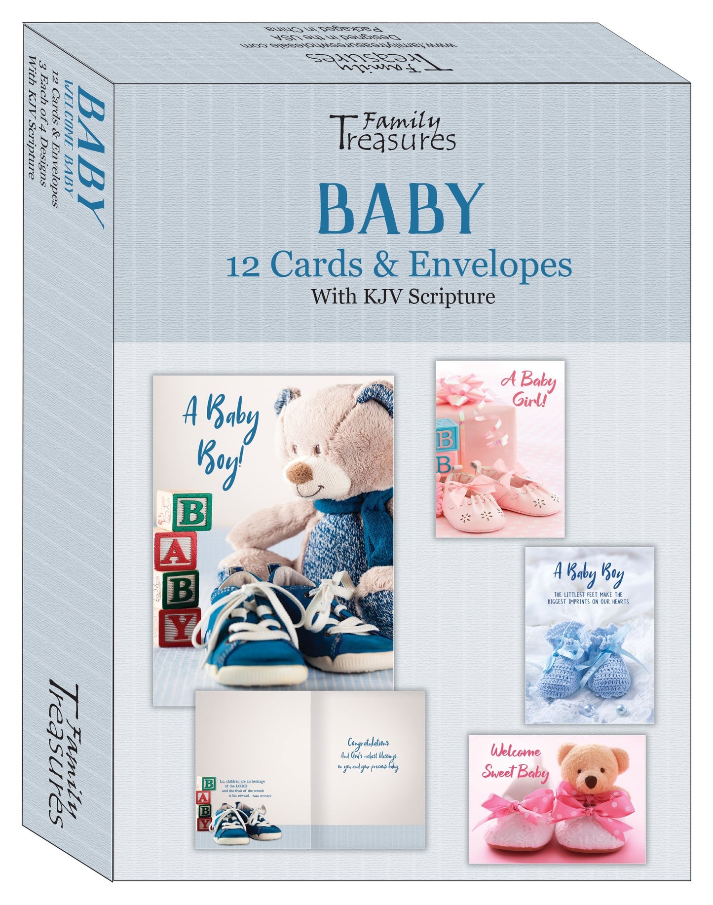 Boxed Card-Baby-Welcome Baby (Box Of 12)
