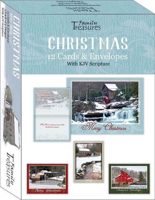 Card-Boxed-Christmas-Grist Mills (Box Of 12)